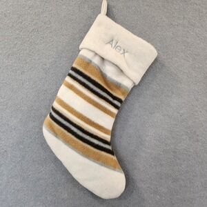 Pottery Barn‎ x Pendleton Christmas Stocking Yakima Stripe Personalized "ALEX'